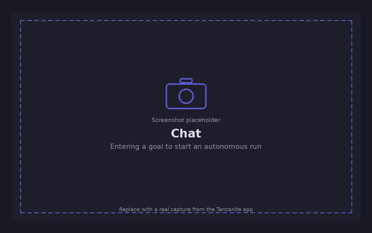 Chat with a goal entered